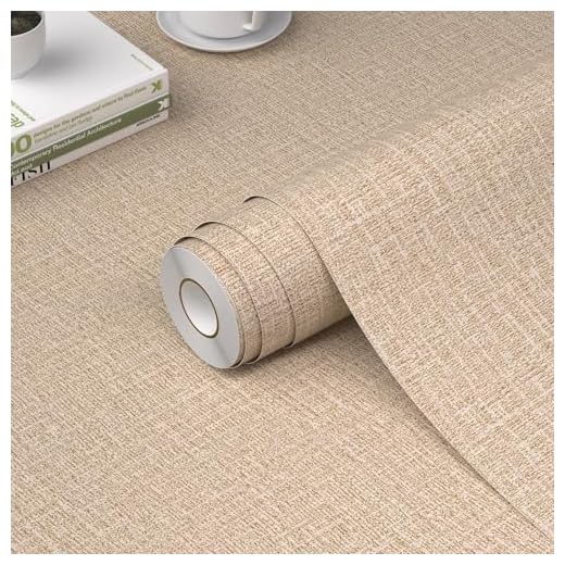 WADILE Grasscloth Peel and Stick Wallpaper