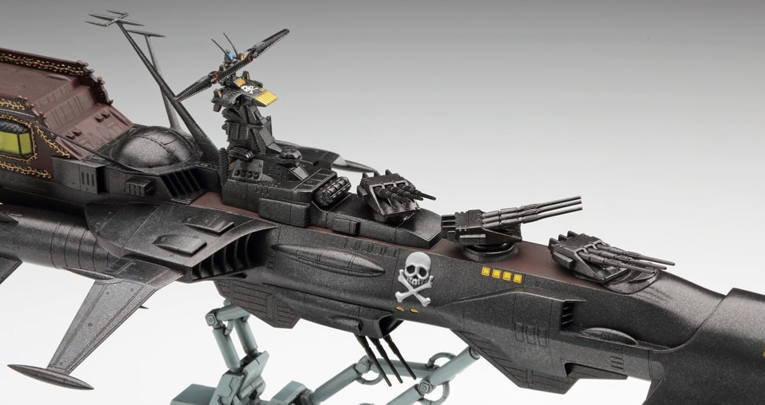 Hasegawa 664815-1/1500 Space Pirate Captain Harlock, Dimension Voyage, Arcadia III – Scala 1:1500