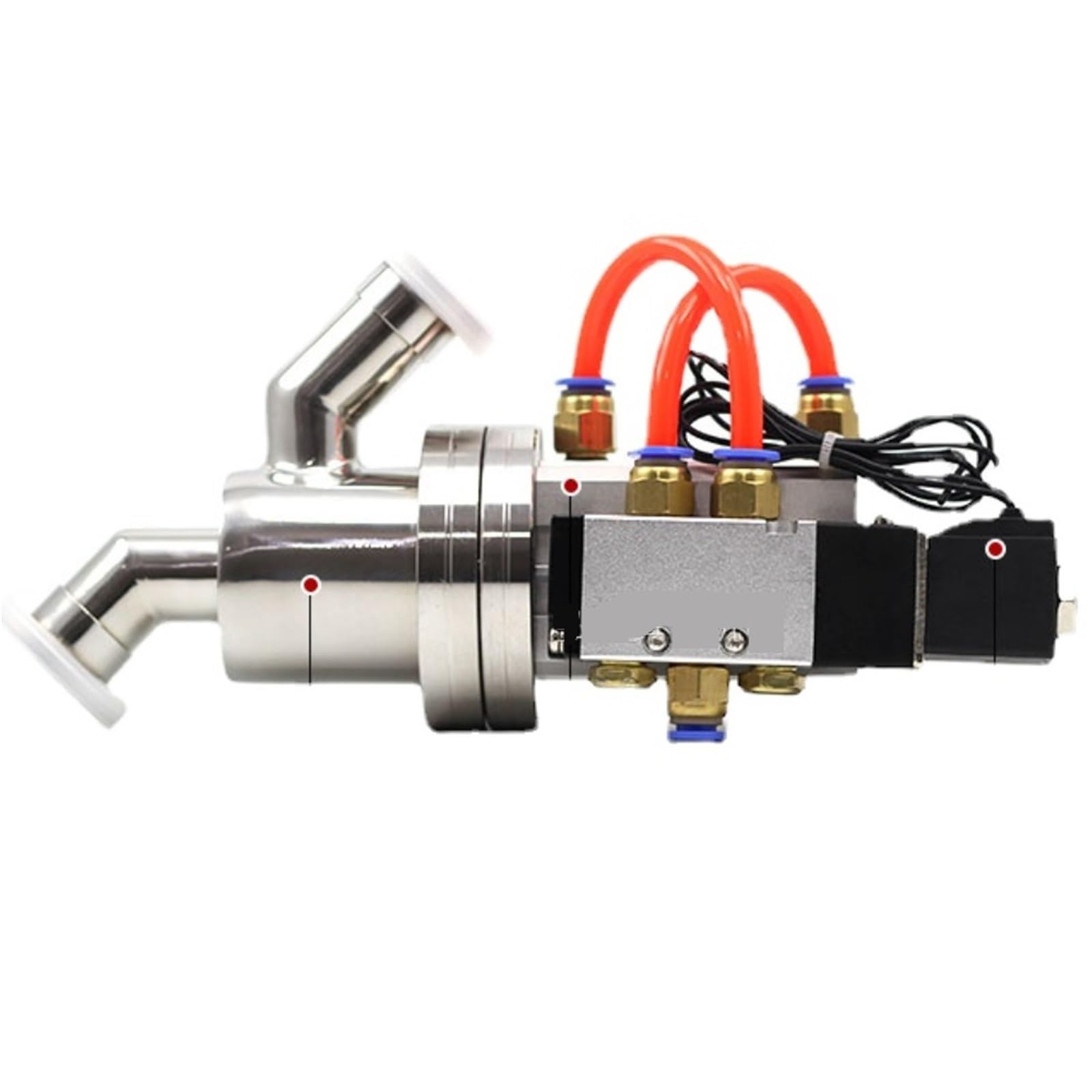 Vanne en Y KF16 étanche pour vide industriel clapet pneumatique SUS304 24V contre fuites