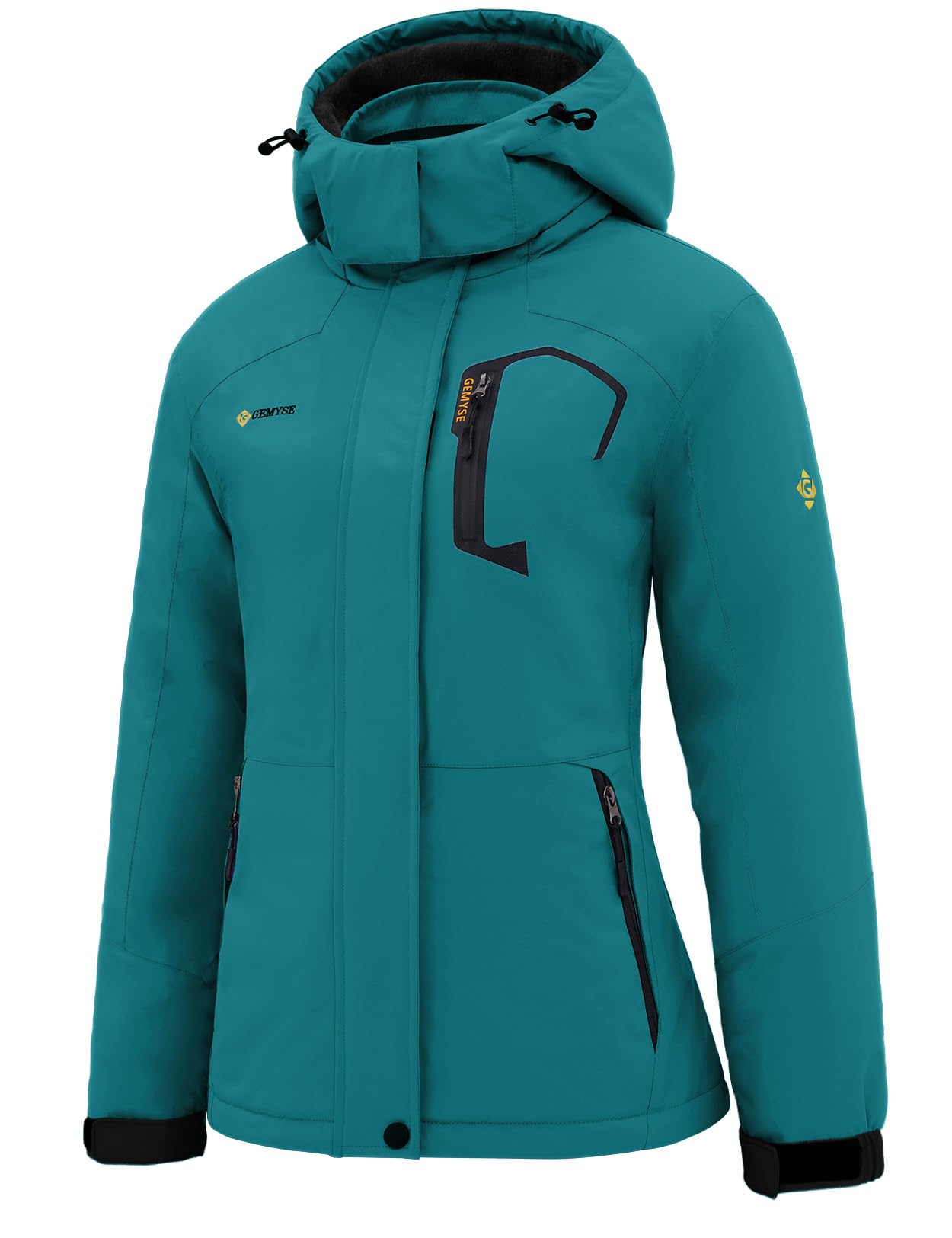 Women's Ski Snow Jacket Warm Winter Waterproof Coat Snowboard Rain Jacket Hooded Windproof Windbreaker
