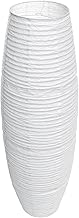Beaupretty Abajur de Chão de Papel: Abajures de Papel de Arroz Abajures para Lâmpadas de Assoalho Abajur de Pé Dobrável Abajur Simples de Cabeceira para Sala de Estar Do Quarto Branco