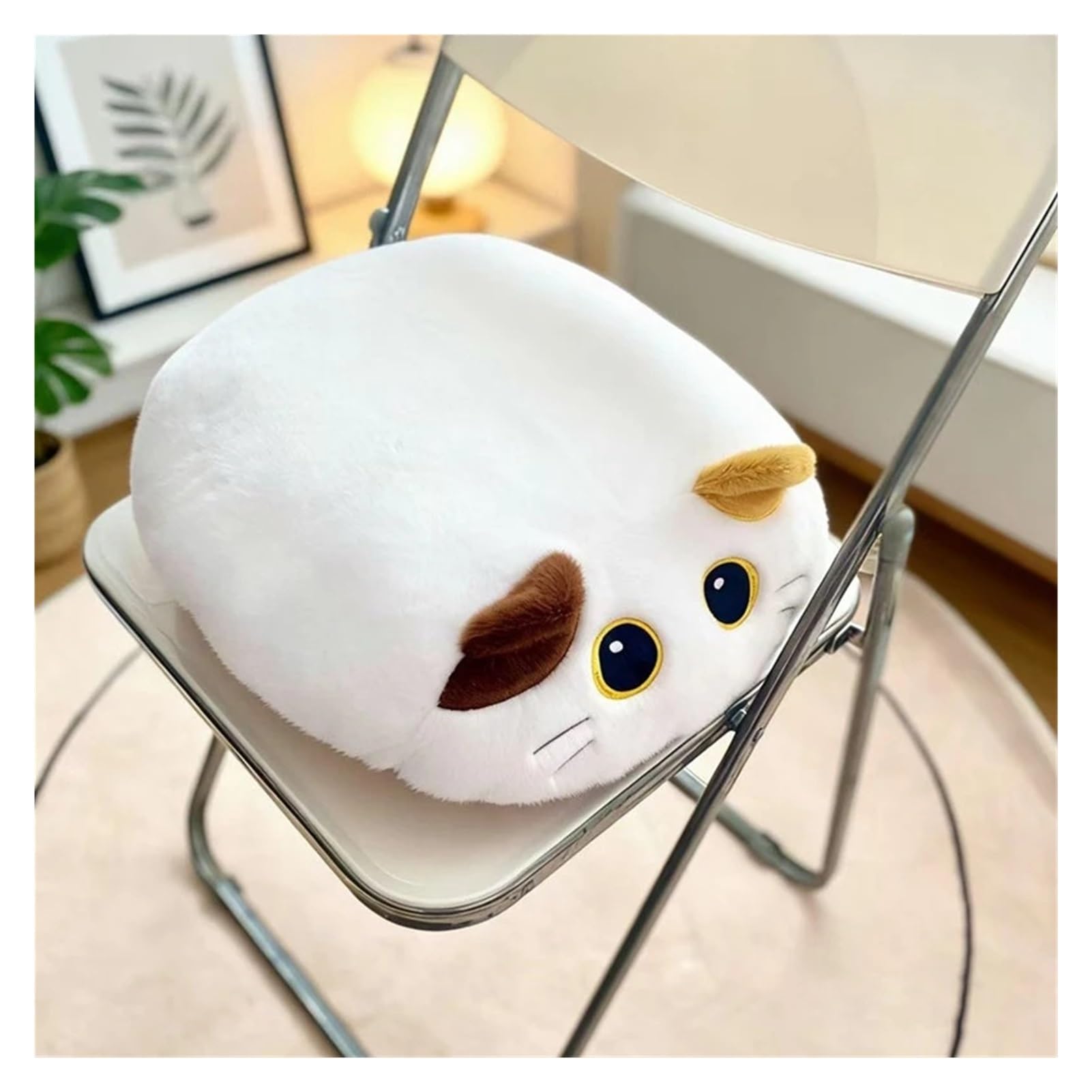 Hviyroi car seat cushion Adorable Cat Seat Cushion for Sofa Car Home Decor Gift(Calico Cat)