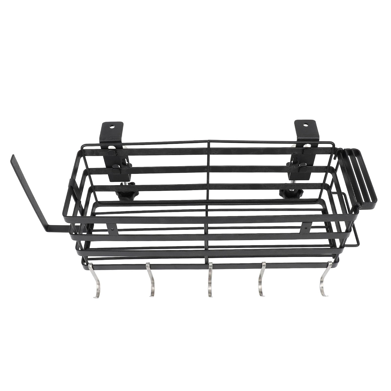 Organizzatore per Griglia per Barbecue all'Aperto, Conservazione Efficiente per Utensili Coltelli Asciugamani, Design Salvaspazio con Supporto Magnetico e Materiale in