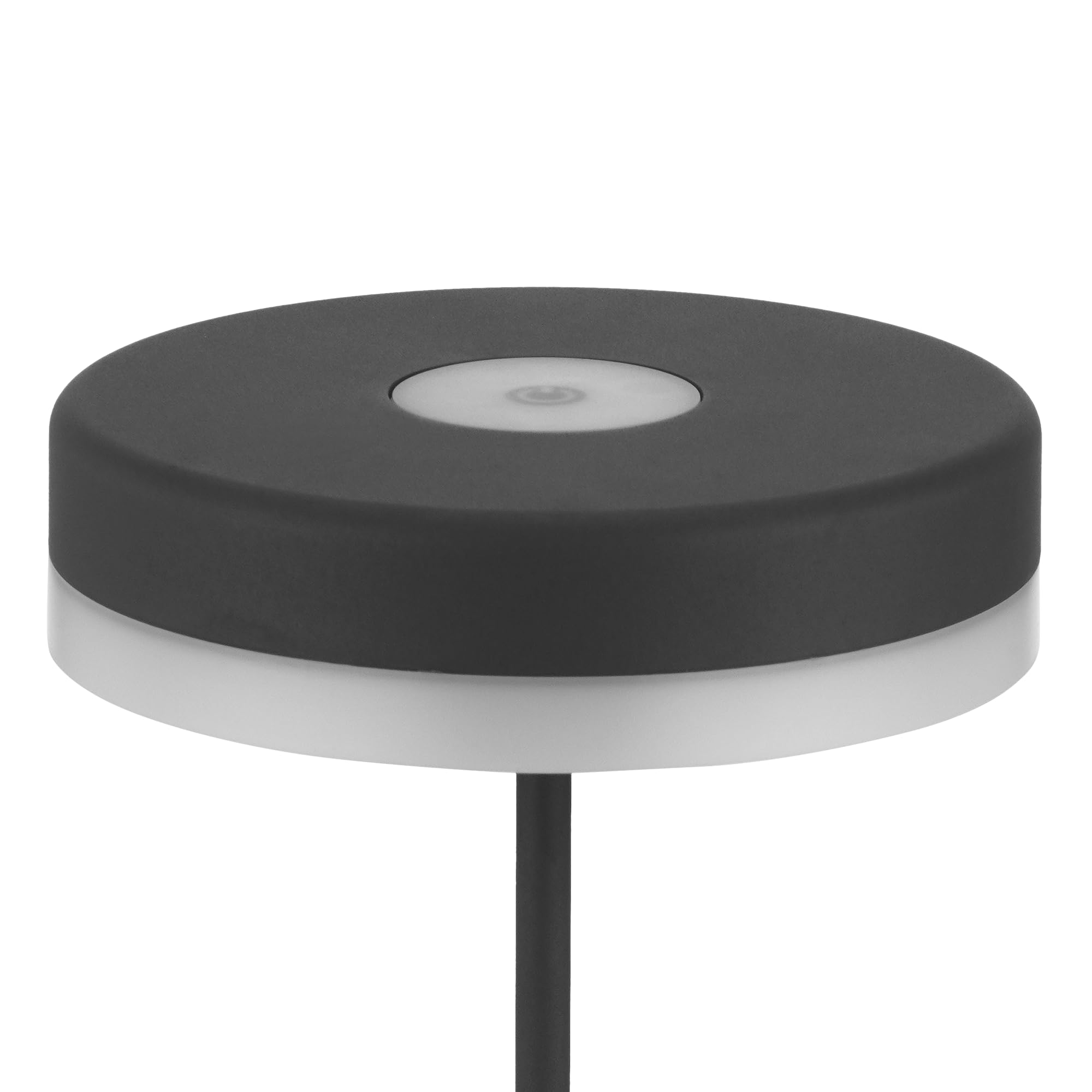 REV DISK lampa stołowa, lampa stołowa, lampka na biurko, lampka nocna ściemniana, 200 lm, 2 W, akumulator 4000 mAh, IP54, czarna