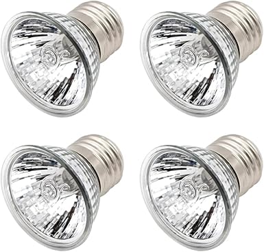 Lampada Riscaldante Tartaruga 25W - UVA/UVB Per Rettili, 4 Pezzi, Con Base E27 - Foto 9