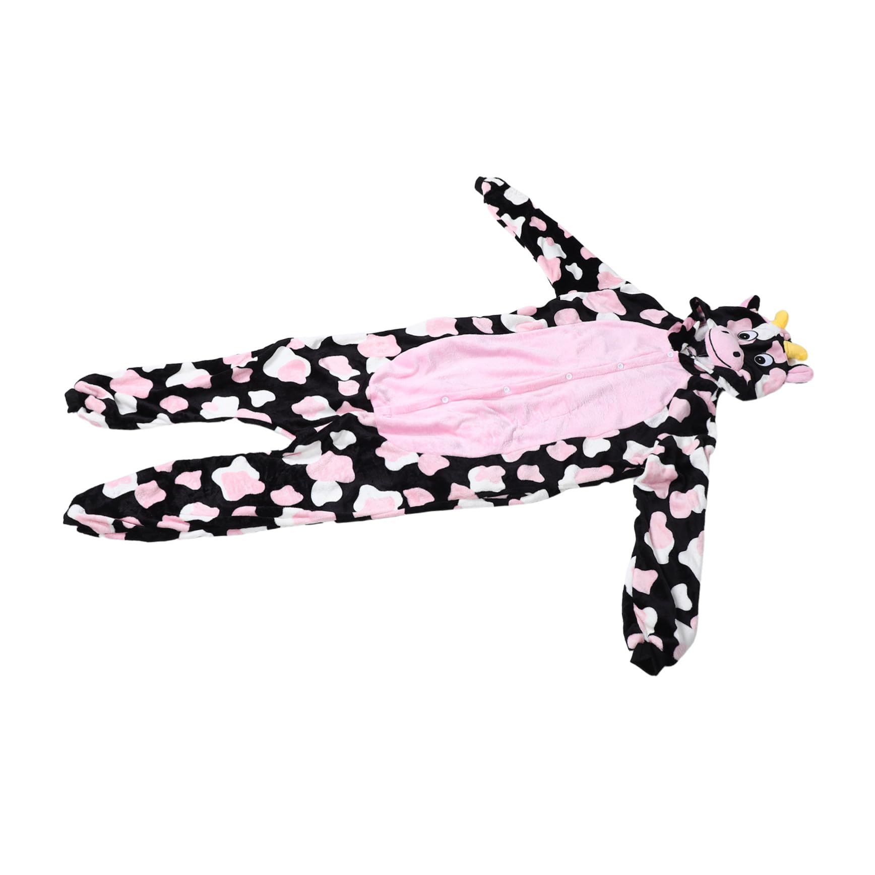 Pijama Entero Unisex de Grueso Disfraz Halloween Cosplay Vacuno Animal para Hombre Mujer