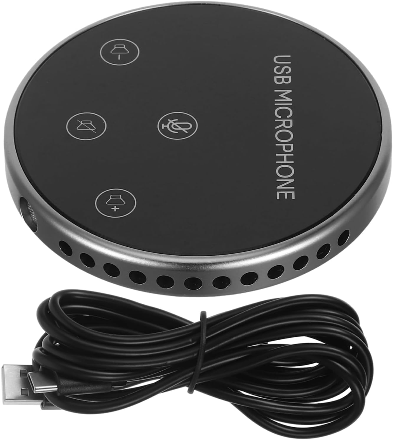 Conference Call Microphone Omnidirectional USB Mic Lightweight for Laptop Notebook Game Voice Chat Singing