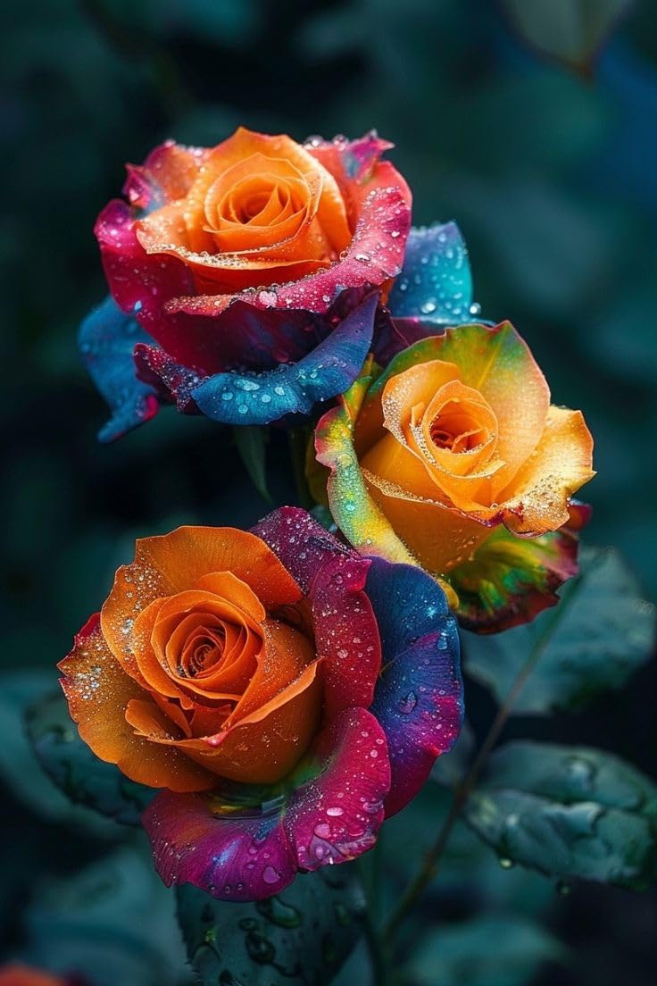 Raro Bulbi di Rosa - Perenne, Colori vivaci, Bassa Manutenzione, Decorazione d'Interni-5 Bulbi-B