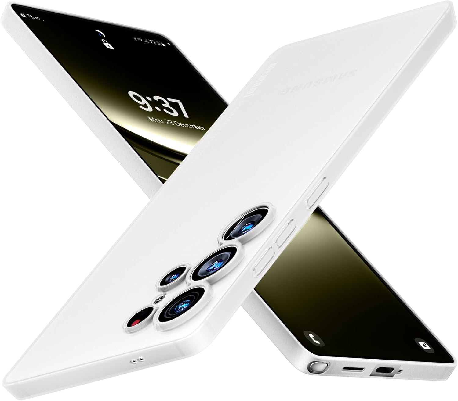 memumi Ultra Thin Case for Samsung Galaxy S25 Ultra, [ONLY 0.3mm Thickness] Slim Case for Samsung Galaxy S25 Ultra Lightweight Minimalist Design with No Fingerprint Matte Translucent