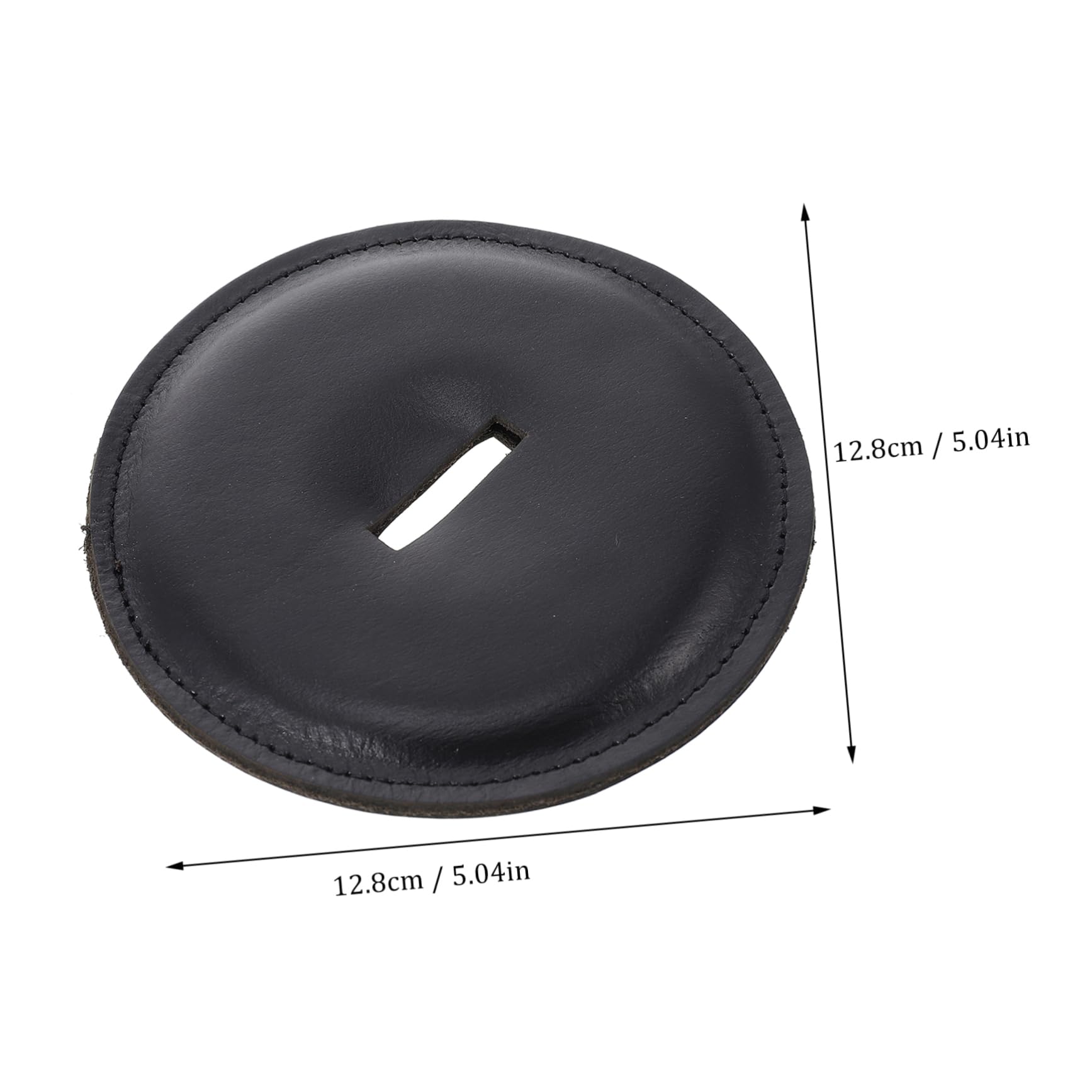 1pc Army Cymbal Pad Squeeze Coin Pouch Musical Sound Hole Cushion Portable Cymbal Accessory Sound Hole Gasket Coin Pouch for Men Instrument Wraps Belt Buckle Belt Men Cowhide Black