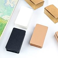 Vista 3 de VANRA 300 tarjetas pequeñas en blanco 8.9x5.1 cm, tarjetas de papel grueso de colores, tarjetas de estudio, tarjetas flash, tarjetas de índice, sin