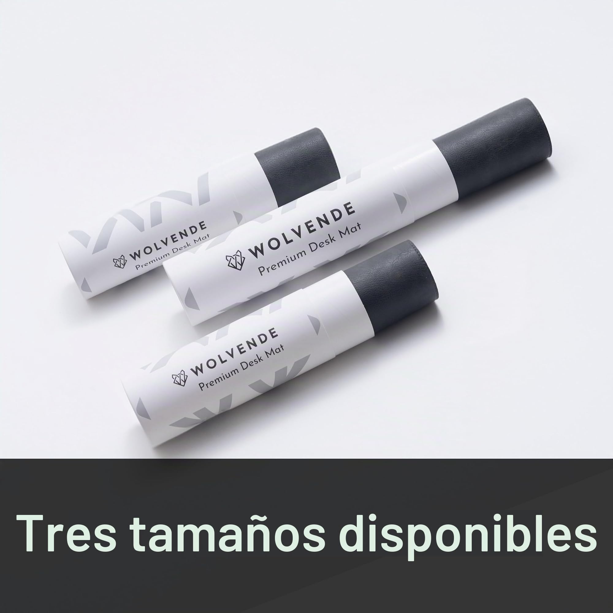 Tapete de escritorio de piel sintética vegana envejecida de alta calidad, tapete de escritorio multifuncional para oficina en casa (negro/gris, 40 cm x 90 cm)