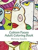 Cubism Faces: Adult Coloring Book