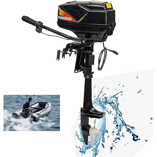 Outboard Motor, 4HP 48V Electric Boat Outboard Motor Boat Engine Long Shaft 1000W, Fishing Outboard Motor Boat EngineLong Shaft))