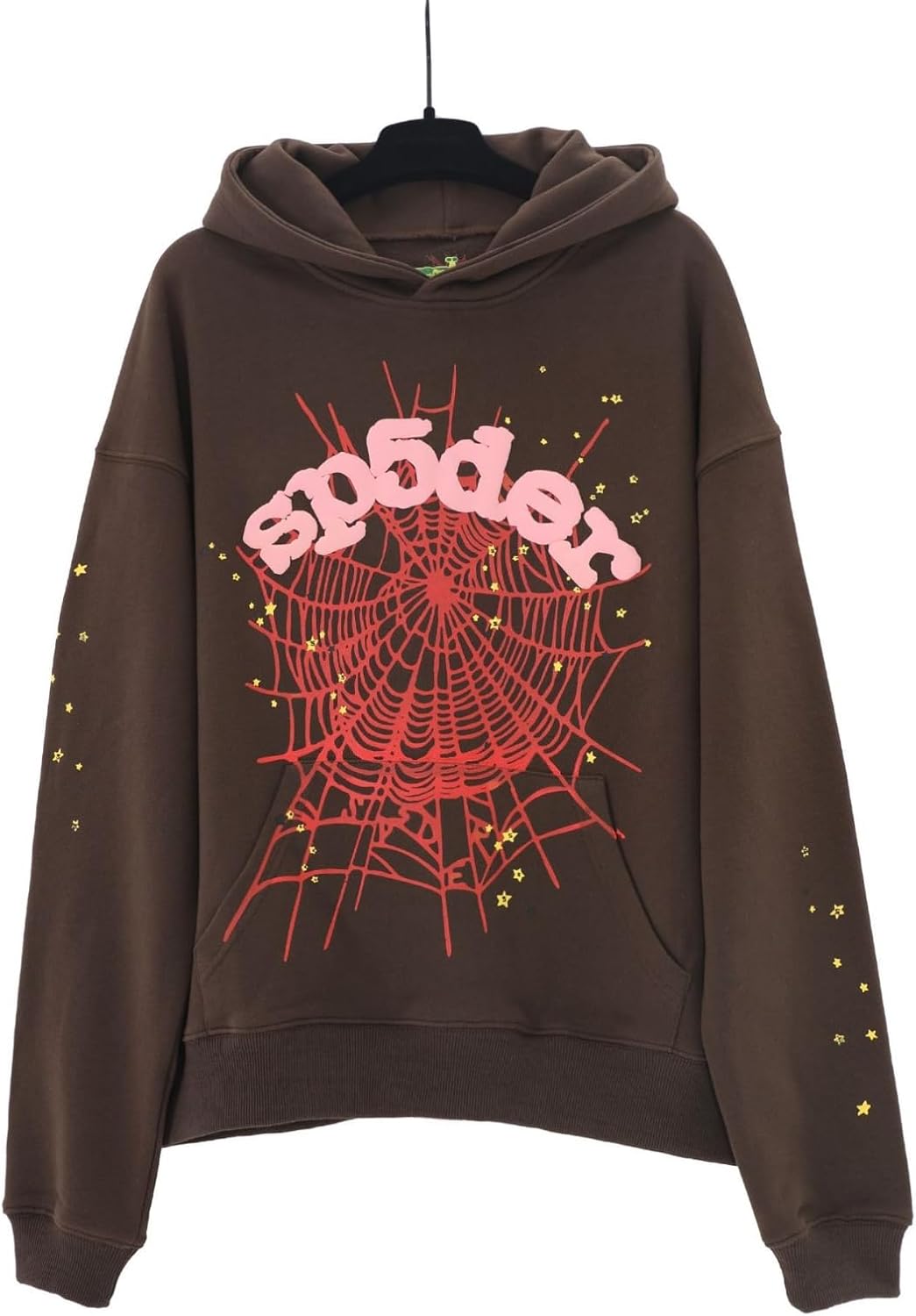 2024 Sp5de Trendy Fashion Couple Star Foam Printed Hoodie for Men and Women