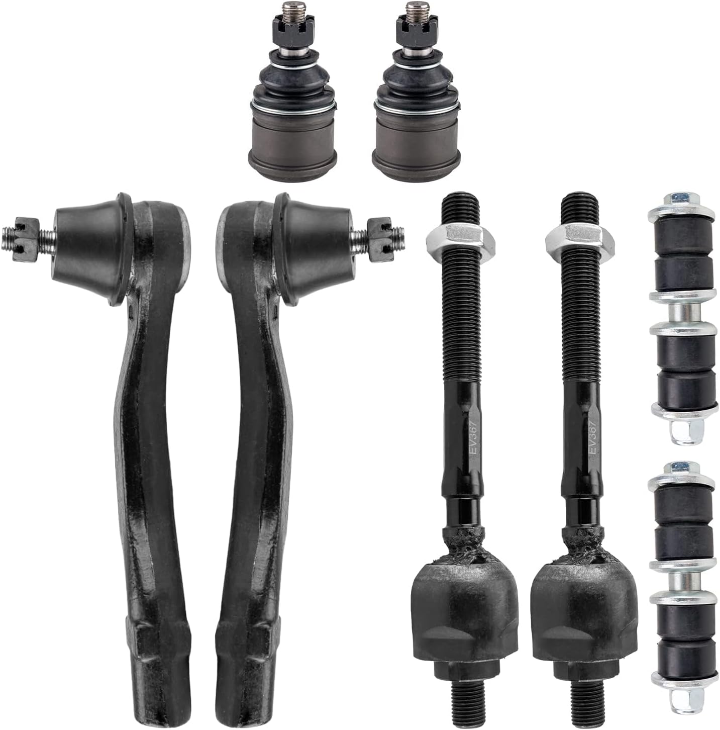 PHILTOP 10pcs Front Suspension Kit for Civic CX DX EX HX LX Si 1996-2000, Civic EX-R 1997-2000, Civic GX 1998-2000, Upper Control Arm Lower Ball Joint Tie Tie Rod End
