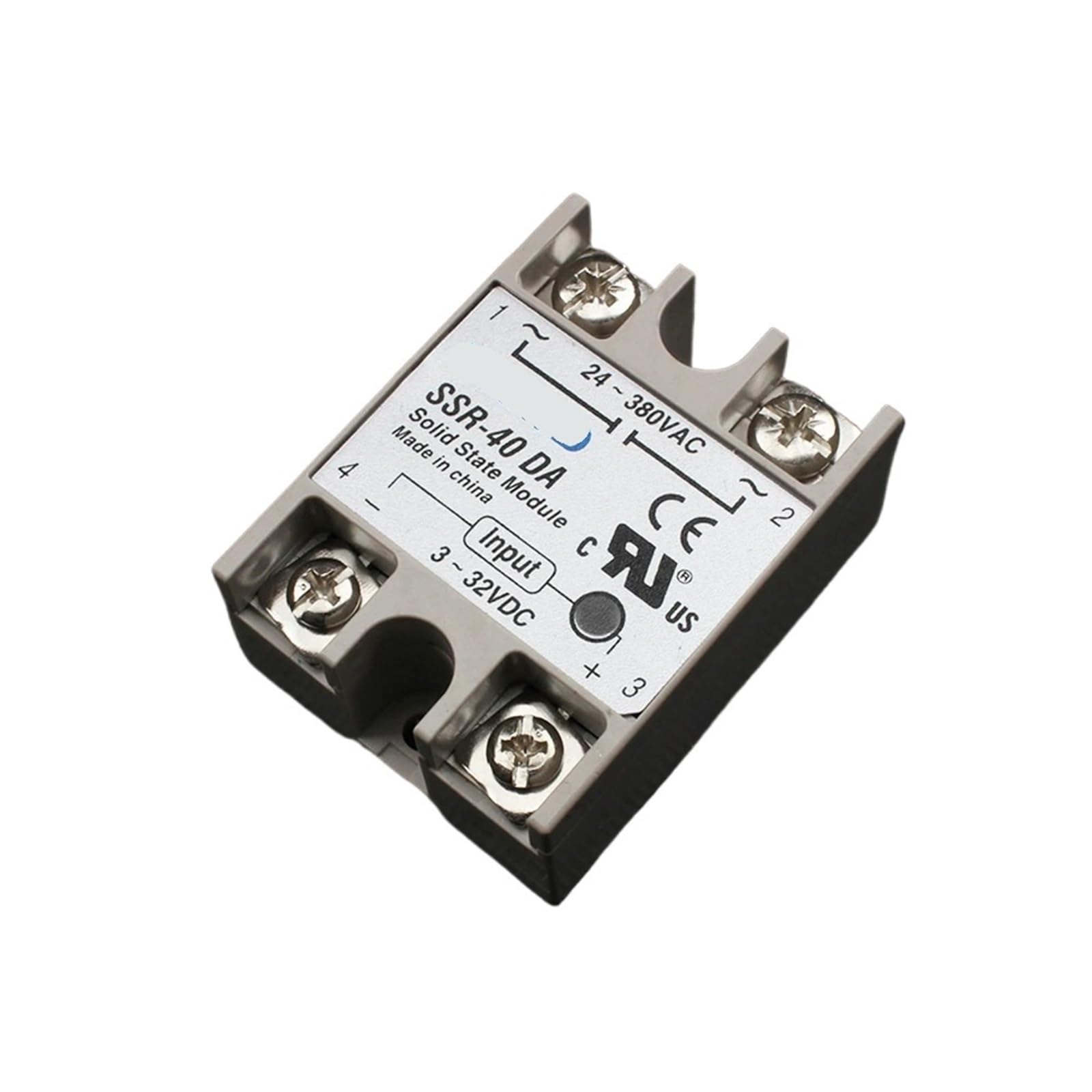 1 pz Relè a stato solido industriale SSR-40DA SSR-40AA SSR-40DD 40A(1pc Radiator only)