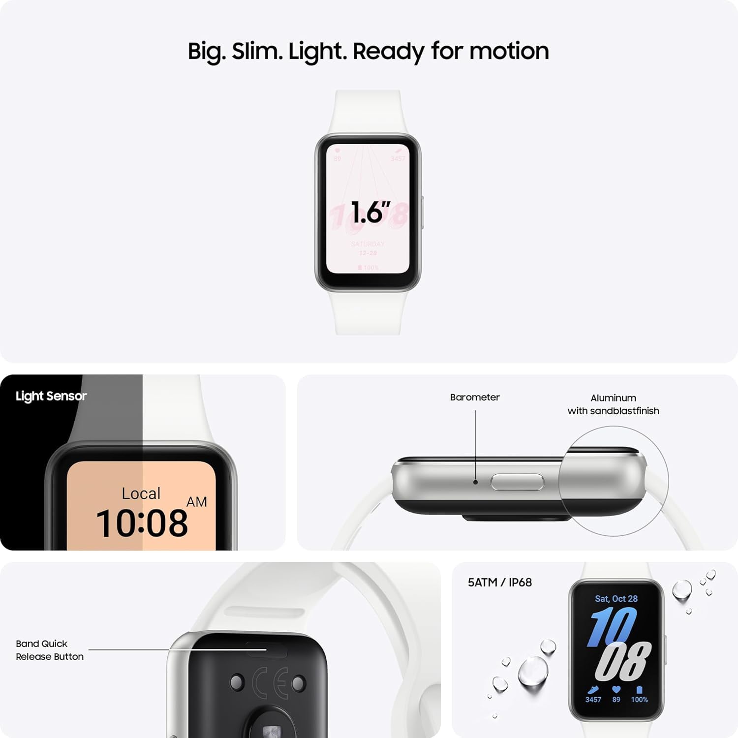 Samsung Galaxy Fit3 Silber (Silber) SM-R390