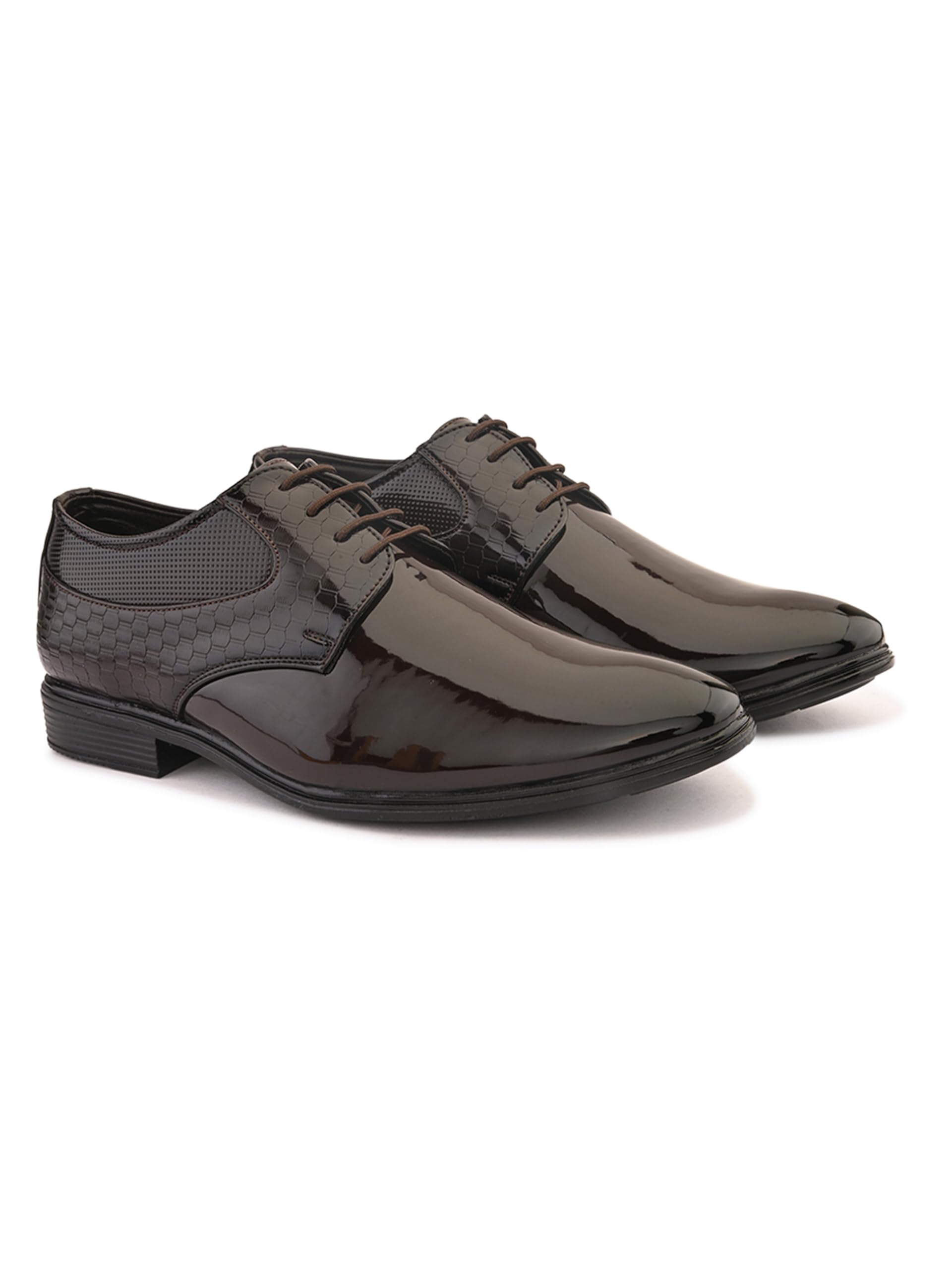 Mens Midnight Glossy Oxford Shoes – Premium Patent Leather Lace-Up Dress Shoes for Wedding, Party & Business with Anti-Slip Comfort Sole-image-14