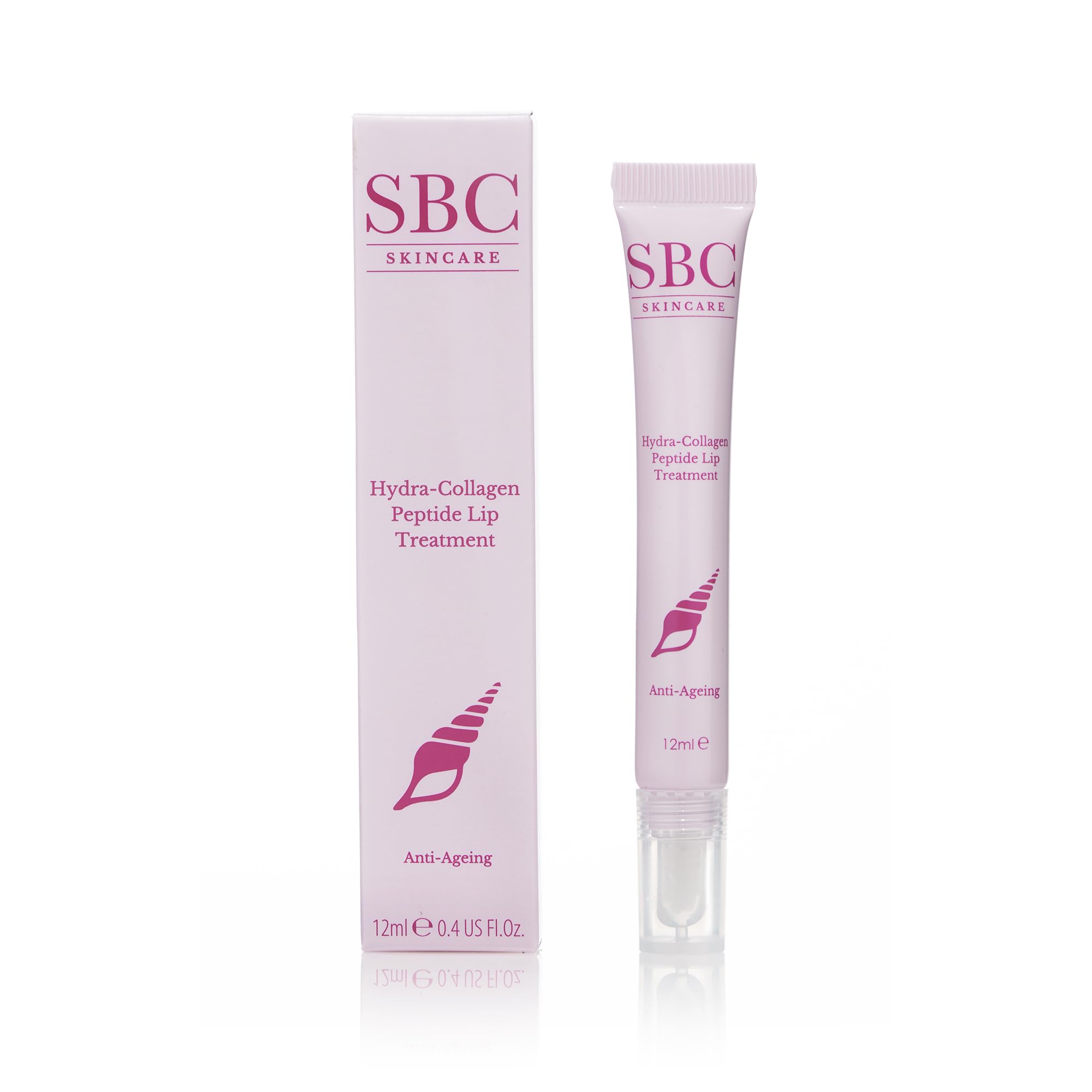 SBC Hydra-Collagen Peptide Lip Treatment – Advanced Plumping Lip Serum with Marine Collagen, Hyaluronic Acid to Hydrate, Enhance Lip Volume & Smooth the Appearance of Fine Lines, 12 ml