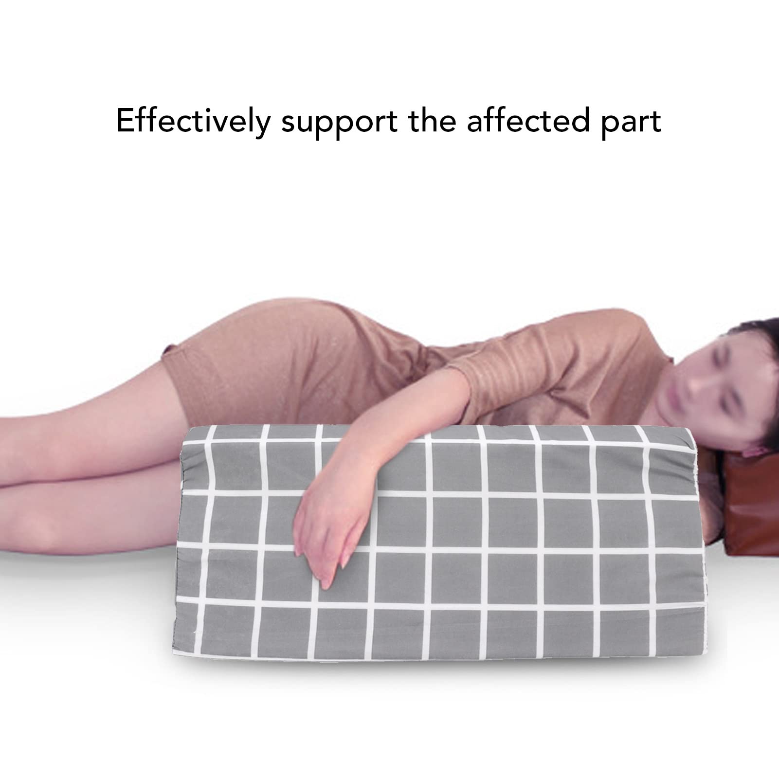 Gavigain Bed Wedge Pillow for Sleeping Support for Adults Removable Washable Pillow Body Positioners for Obese Spine Surgery Patients (50 * 25 * 15cm)