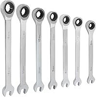 Vista 9 de Llave de trinquete de 1-1/8 pulgadas, llave combinada de trinquete, 12 puntos, 72 dientes para proyectos SAE espacios reducidos