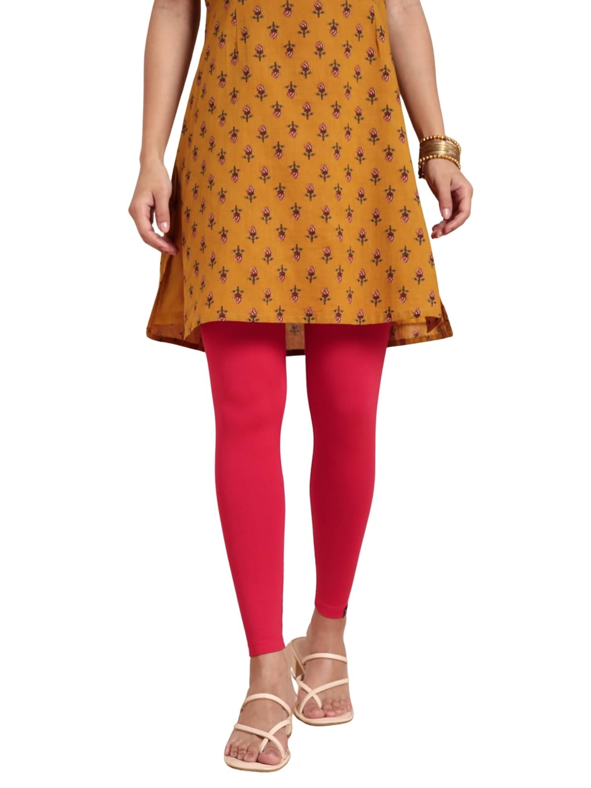 TWIN BIRDS Tailored Cut & Classic Fit Stretchable Viscose Elasthane Fabric Ankle Length Leggings for Women