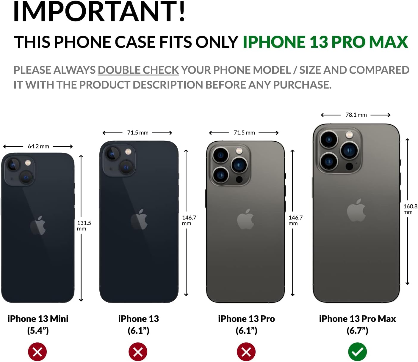 SURAZO Prestige Mobile Phone Case for Apple iPhone 13 Pro Max - Premium Genuine Leather Protective Case with Stand Function, Card Slot, RFID Protection - Flip Wallet Case Handmade in Europe (Black)