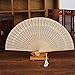Ventilador plegable de 20 cm fragante decoración del hogar artesanías bambú madera ventilador verano accesorio arte plegable tallado mano ventilador plegable