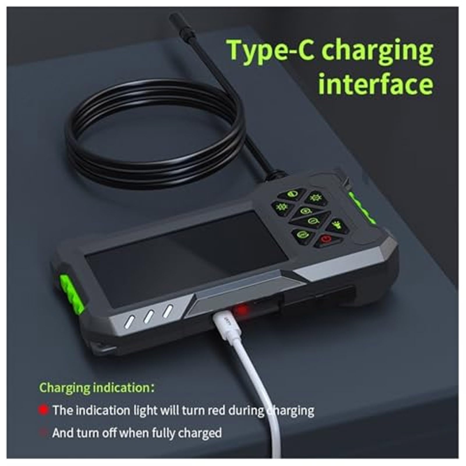 Endoscopio Industriale Telecamera Endoscopica Snake 5000mAh 1m