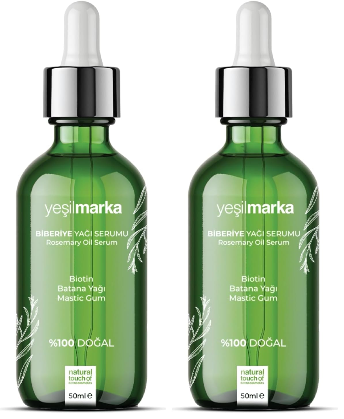 Yesilmarka Natural Rosemary Oil 50 ml Biberiye Yağı (2 paketi)