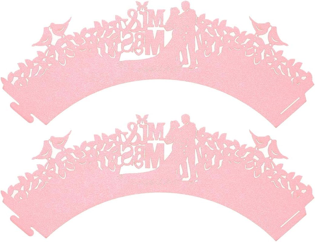 fodera per cupcake per la doccia nuziale