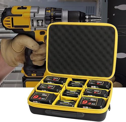 Miniatura 6 de Estuche grande de almacenamiento de batería para batería Dewalt de 20 V60 V MAX y cargador, paquete de baterías de herramientas, caja de contenedor,