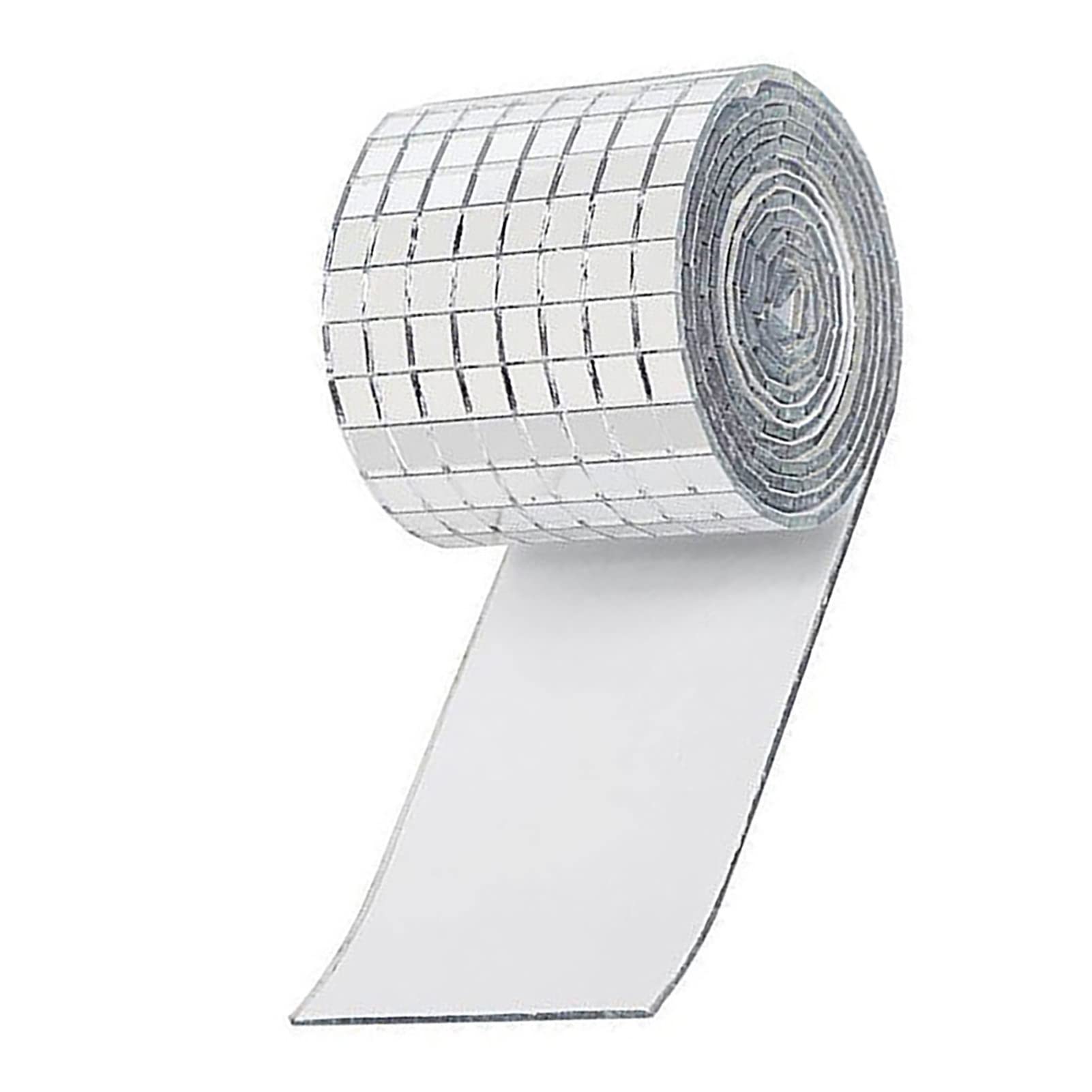 3 Sztuki Samoprzylepne Szklane Lustro Płytki Mozaiki - Małe Kwadratowe Naklejki 4x100 Cm dla DIY Craft Dekoracje, Disco Ball na Imprezę (Srebrny)