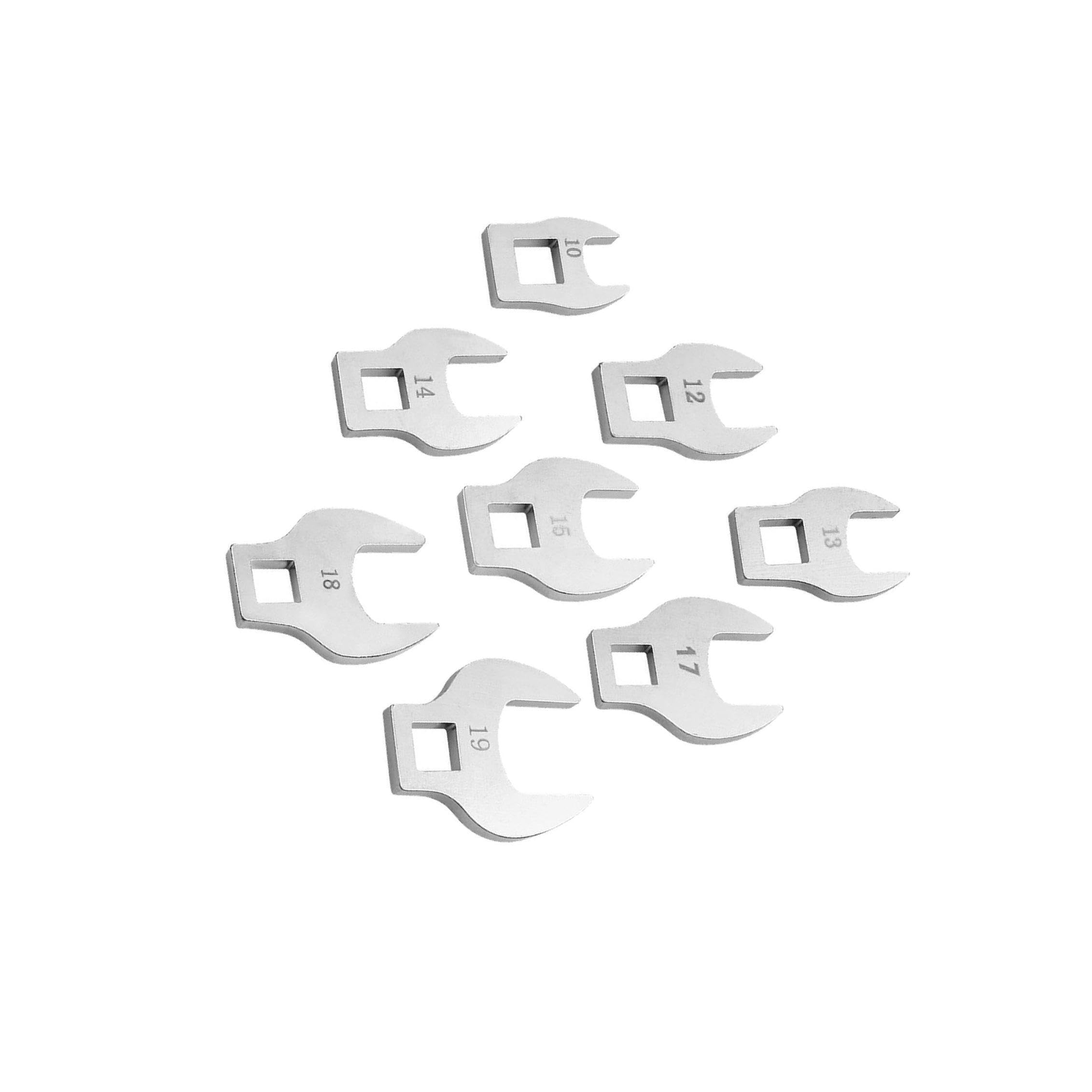 Auyxssz 8 Piece Crowfoot Wrench Set Open End Wrenches 3/8 Drive Efficiently Access Fasteners In Small Spaces Easily Piece Crows Foot Wrench Set High Carbon