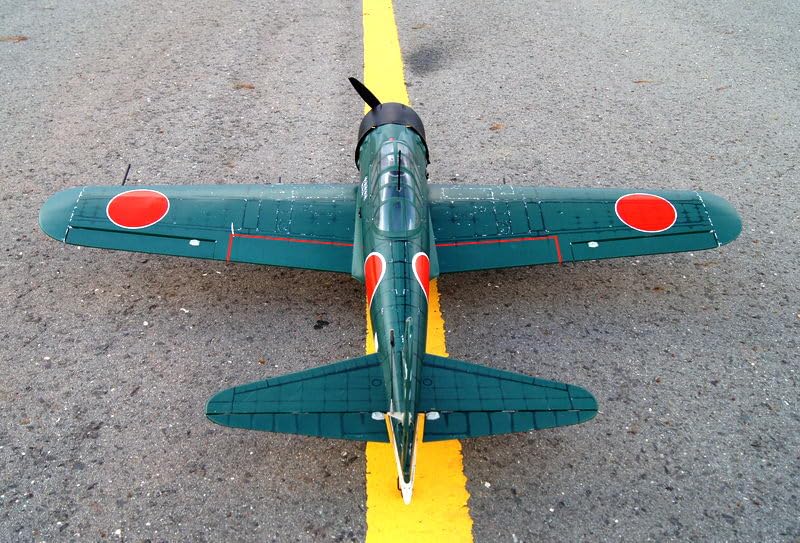 Samolot A6M5 Zero (klasa .46 EP-GP)(wersja zielona) ARF - VQ-Models