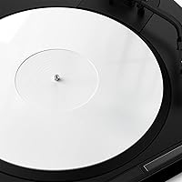 Vista 8 de Alfombrilla para tocadiscos para tocadiscos, tapete de vinilo para tocadiscos, antiestático, más apretado y bajo definido, transparente D