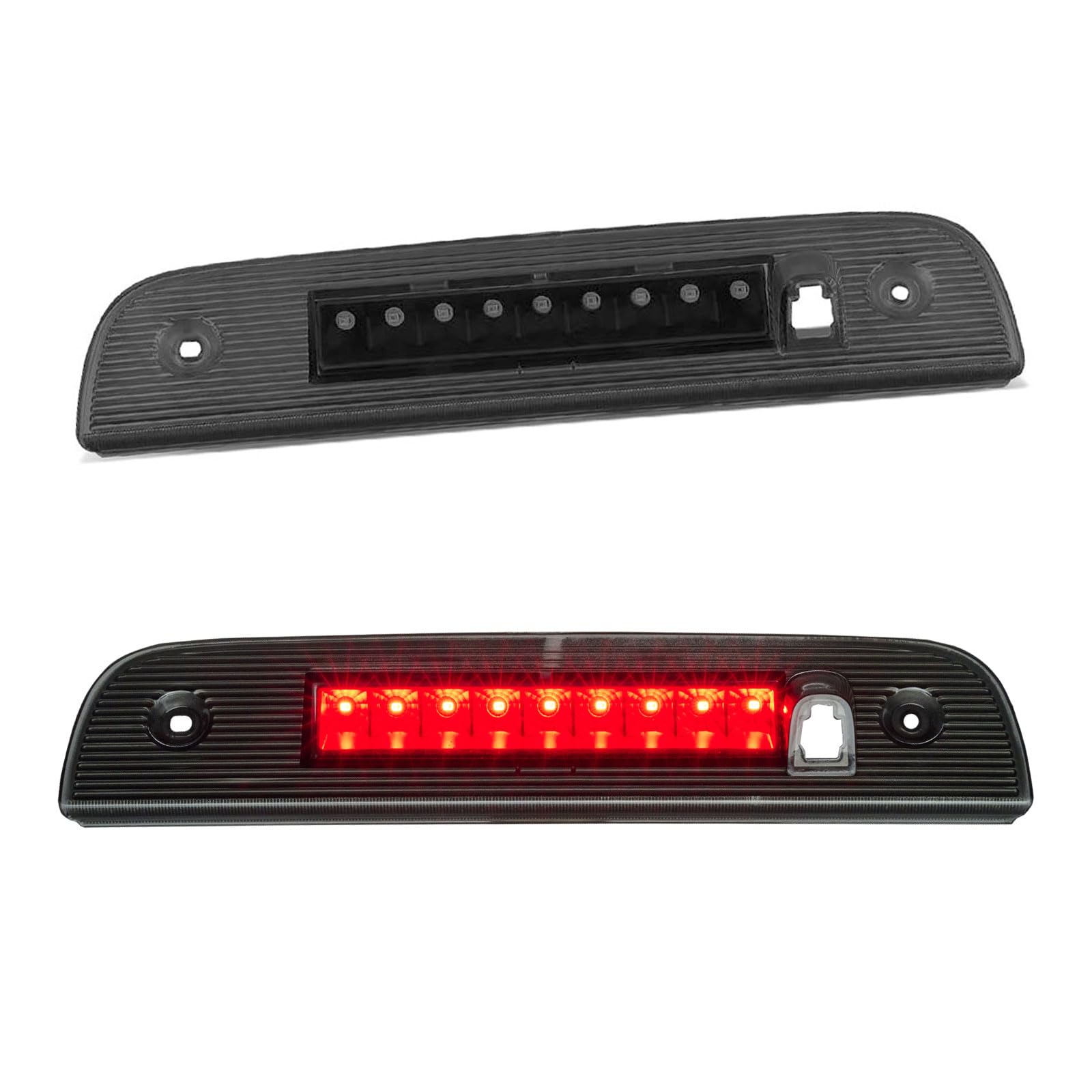 Third 3rd Brake Light LED for 2007-2012 Dodge Nitro, High Mount Rear Brake Lights Assembly for 07-12 Dodge Nitro, Waterproof Center Cab Lamp Stop Light (Black)
