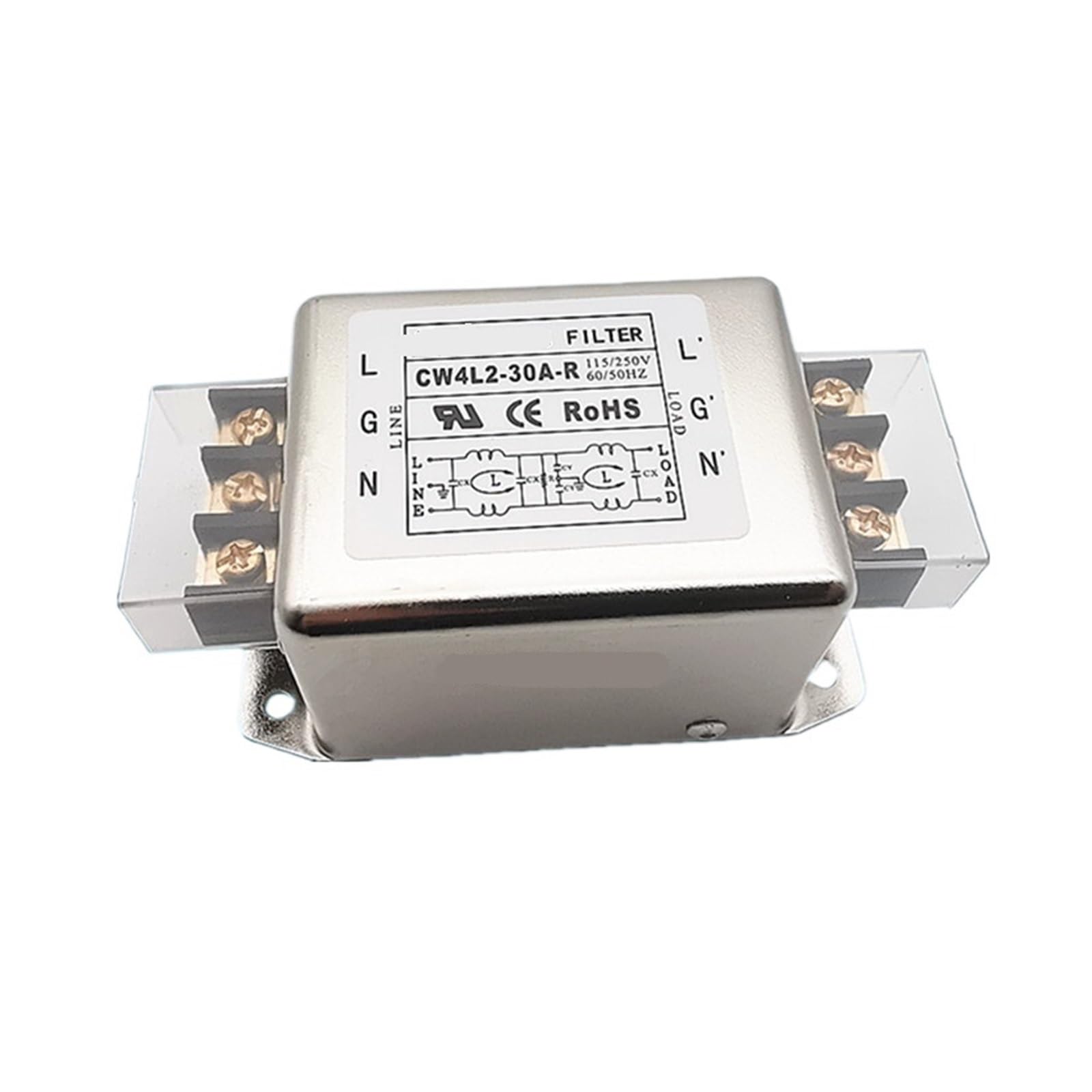 WBBAYDRFR Terminal Block Power Filter CW4L2-10A/20A/30A-R 220V(CW4L2-30A-R 30A)