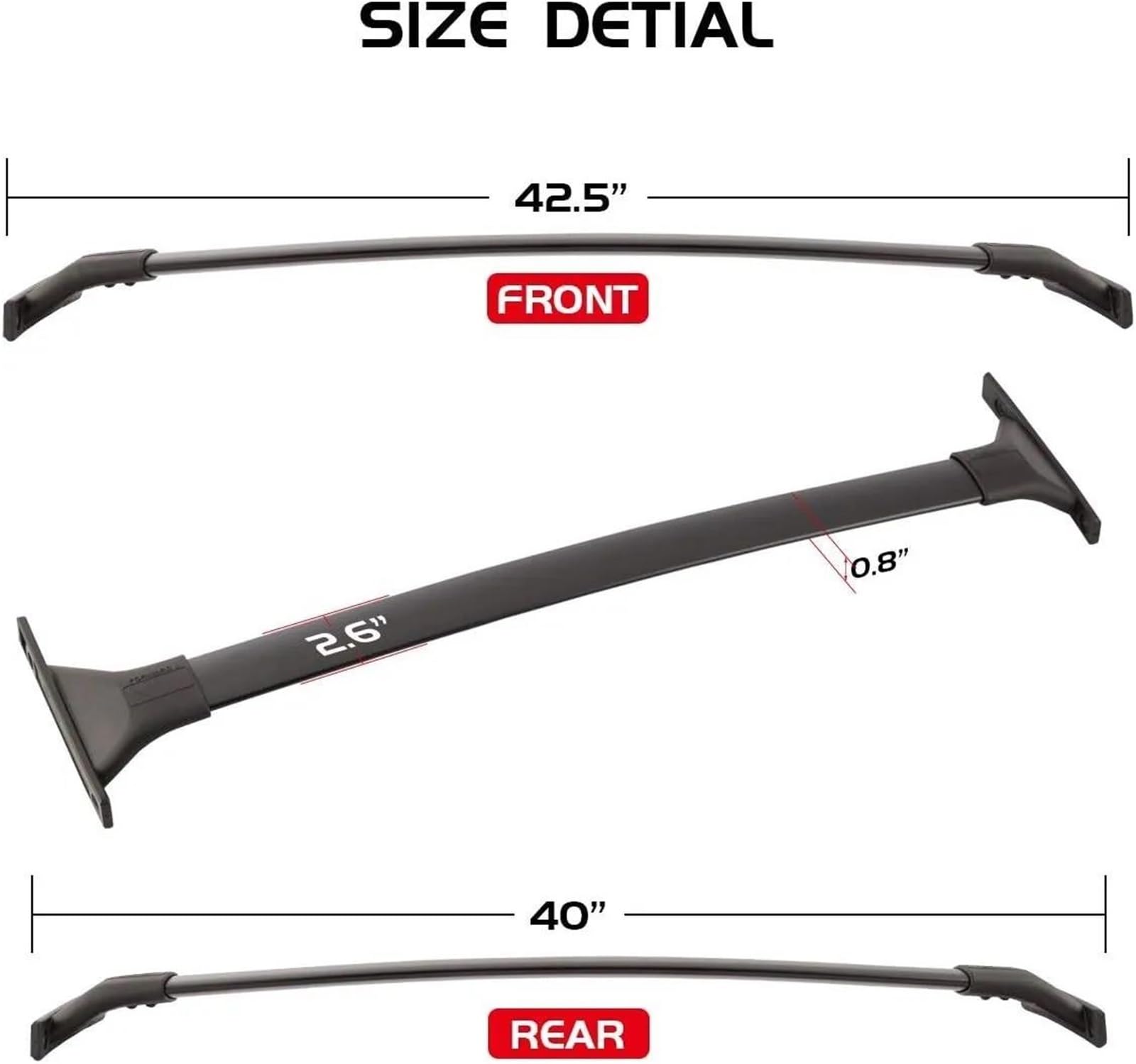 Portapacchi Auto Per RAV4 RAV-4 2019-2025 Barre Trasversali Portapacchi In Lega Di Alluminio(Cross bars)