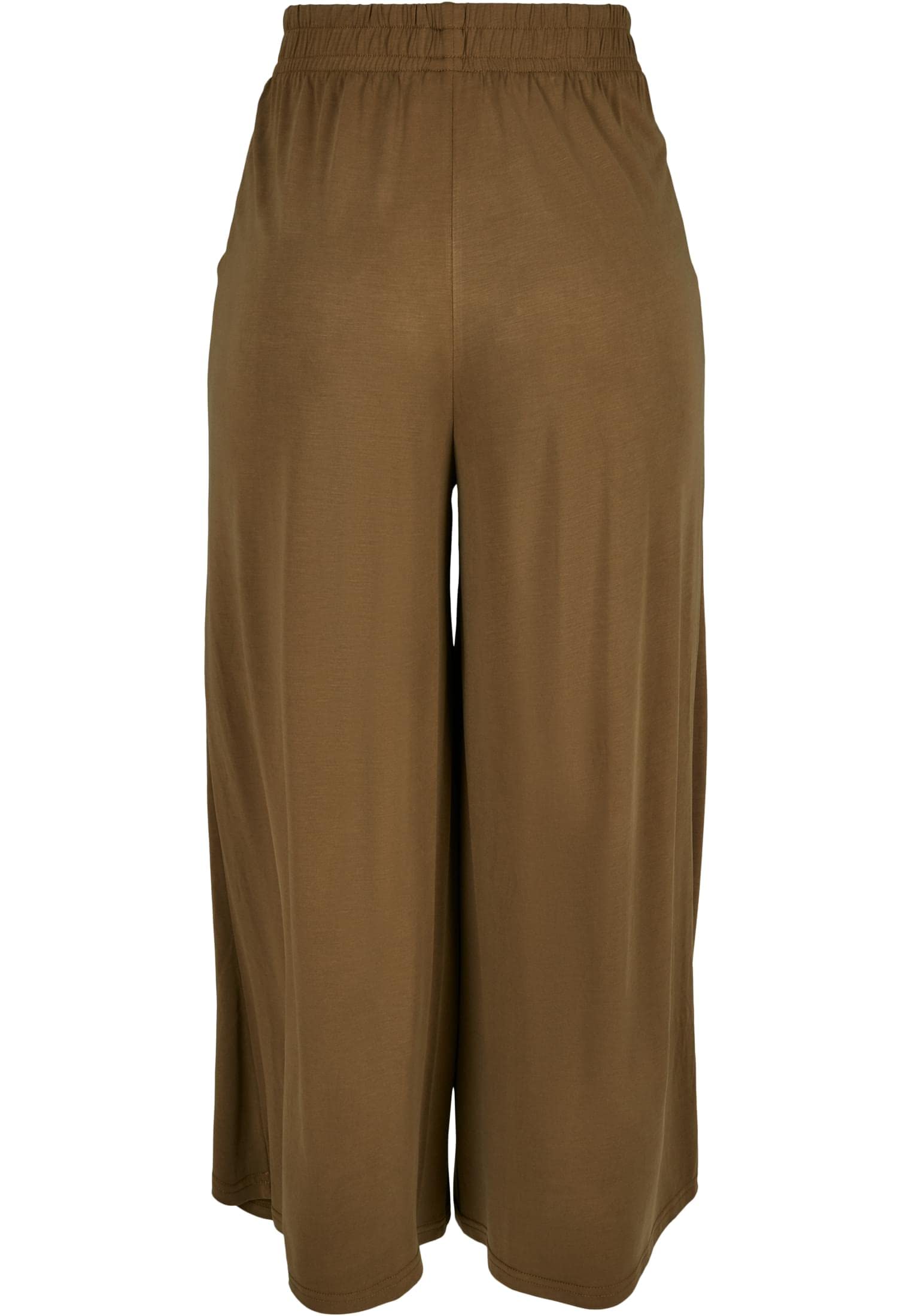 Urban Classics Ladies Modal Culotte Mujer Pantalones de Tela Negro Ancho