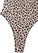 Foxiny Sexy Backless Cheeky High Cut Leg Thong V Neck One Piece Swimsuit Women Tummy Control Brazilian Open Back Bathing Suit Bikini Leopard Large