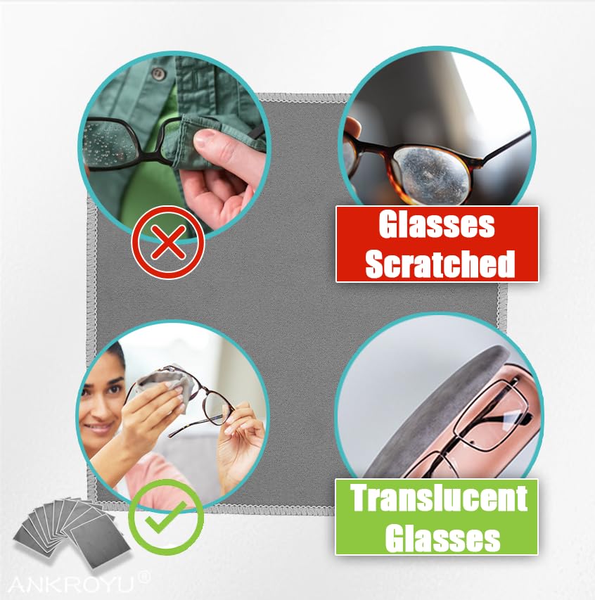 Miniatura 5 de 10 toallitas de limpieza para audífonos, removedor de polvo de microfibra, toallitas de limpieza reutilizables para gafas, toallitas secas y