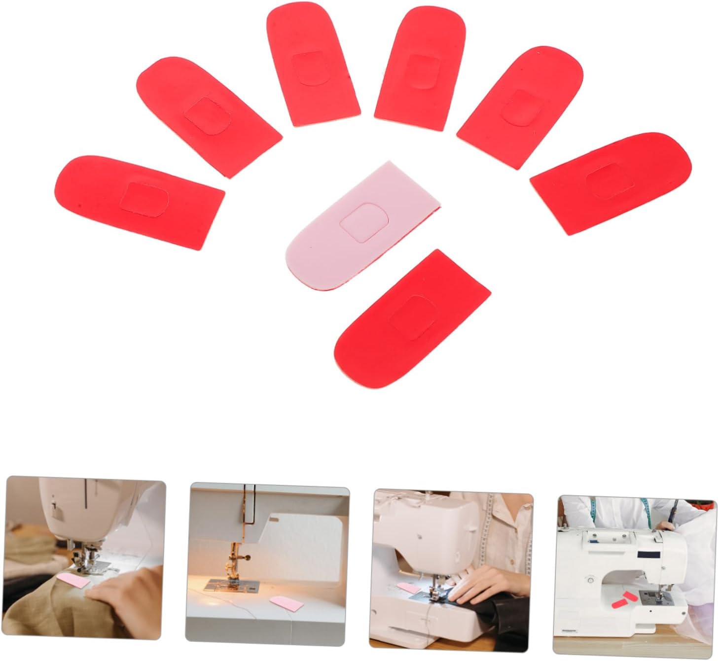 20pcs Adhesive Presser Foot Pad for Overlock Machines Durable Plastic Bottom Stick for Enhanced Sewing Accuracy and Handling Compatible with Sewing Machine Types