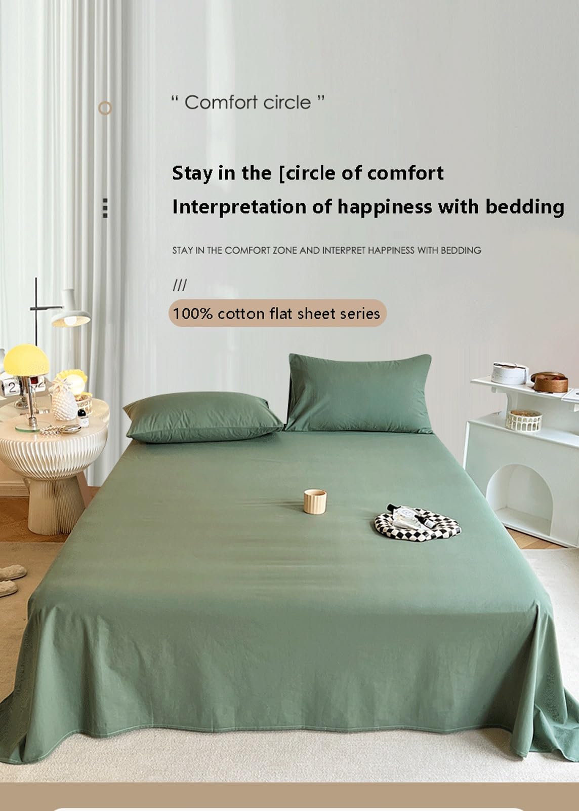 Juego de sábanas 100% algodón ultra suave para camas de 120/135 cm, 150/180 cm, 180/200 cm, gris nube 240 x 250 cm + 2 fundas de almohada de 48 x 74 cm