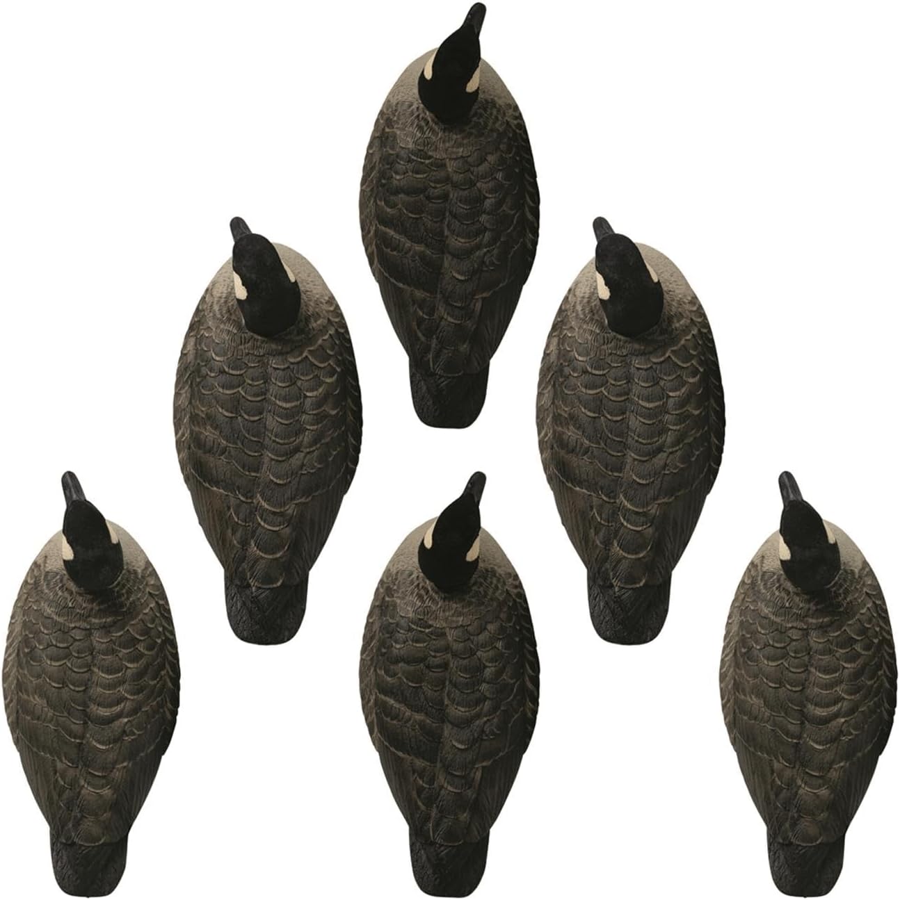Hardcore Waterfowl Rugged Series Lesser Canada Floater Decoys - Flocked Head 6-Pack