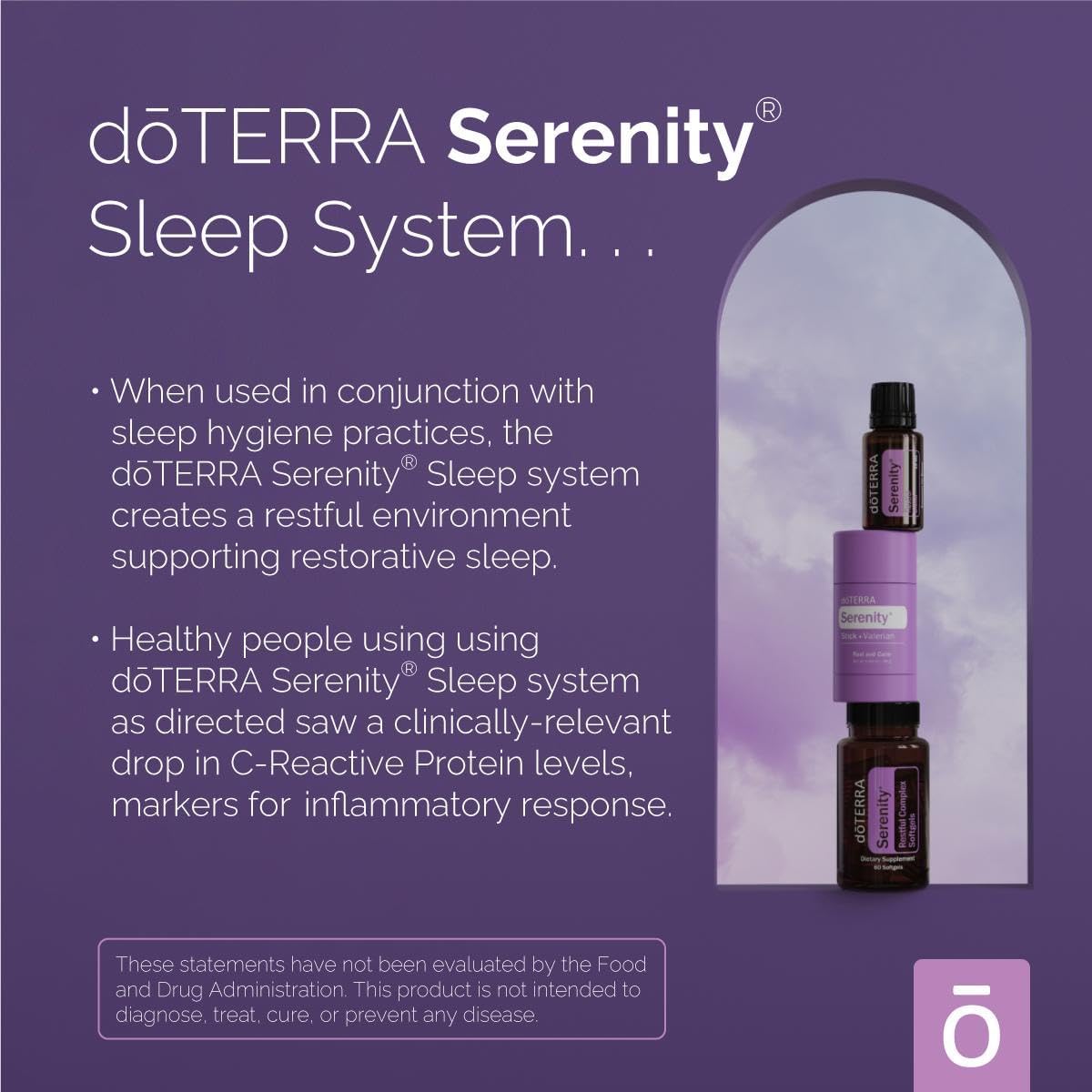 DoTerra Serenity (Restful Blend, Restful Complex Softgels, Stick + Valerian) 1 Kit