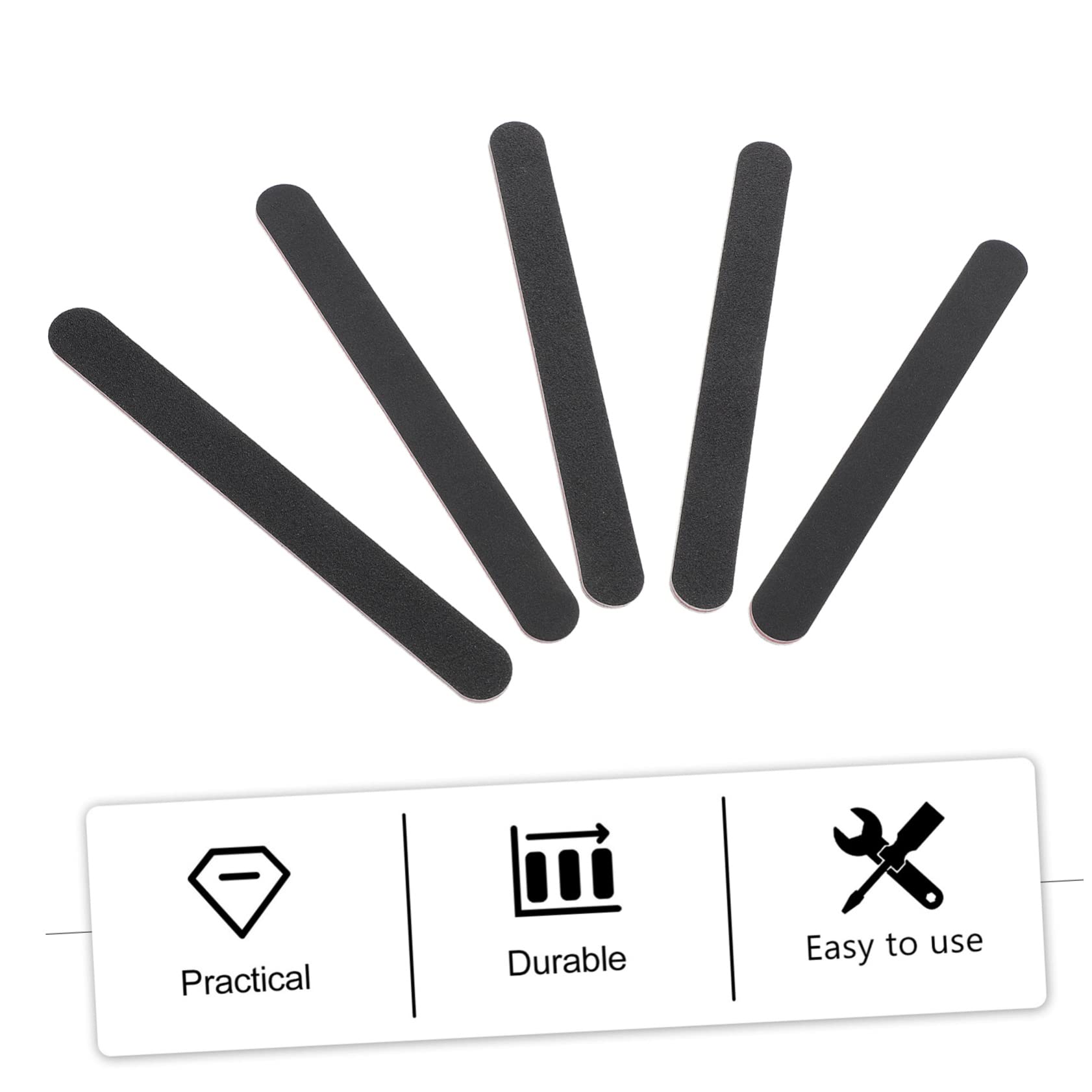 Gatuida 10pezzi Bastoncini Levigatura Modello Doppi Lati Grana Per Plastica Legno Multiuso Resistente e Leggero Strumenti Levigare Manuale Polishing Sticks