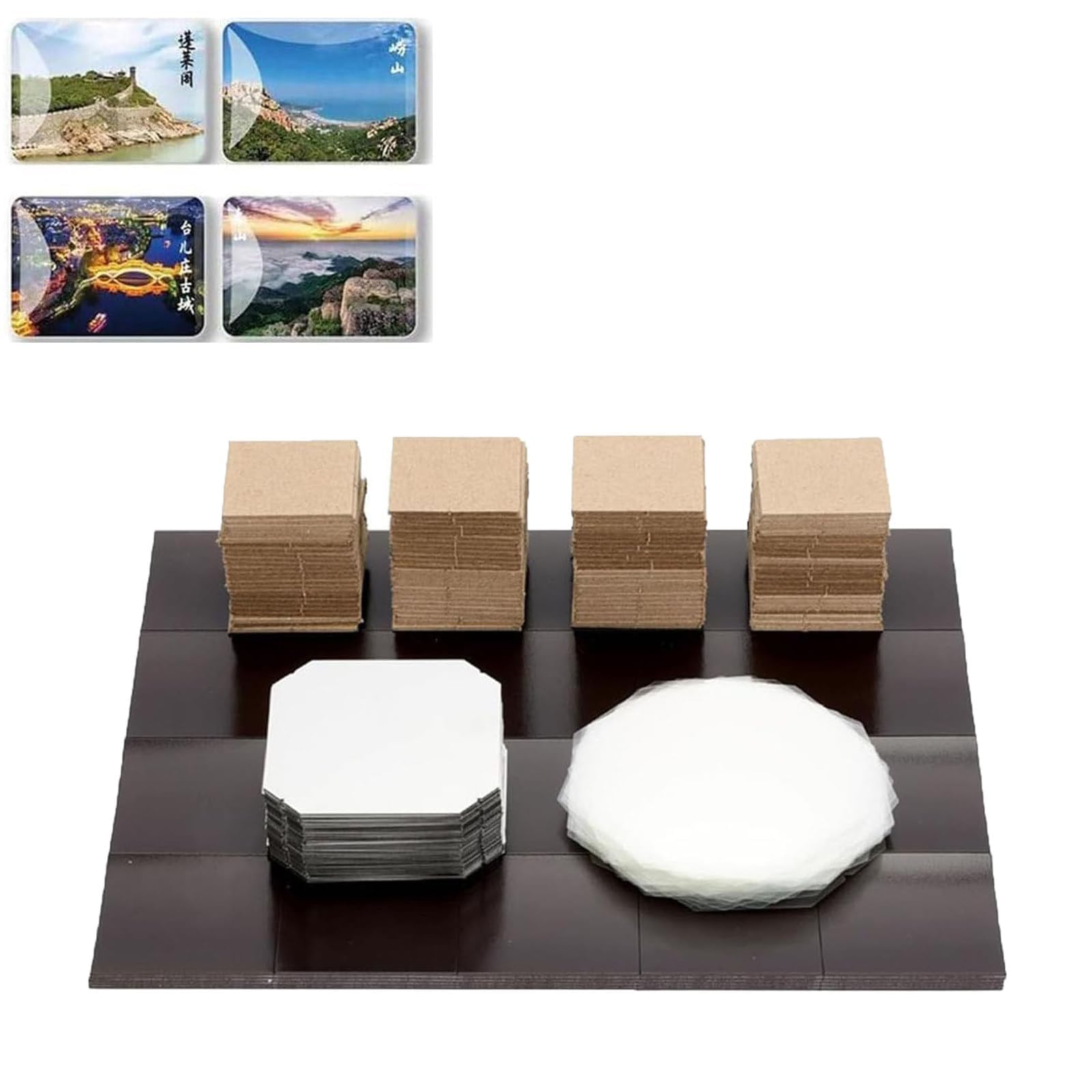 Materialien zur Herstellung von Fotomagneten, 500 Sets für Bastelprojekte, 65 x 90 mm, Kühlschrankmagnet-Verbrauchsmaterialien, ideal als Ersatz und Anpassung