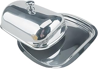 Stainless Steel Butter Dish Butters Holder Butter Plate for Hotel Bar Buffet
